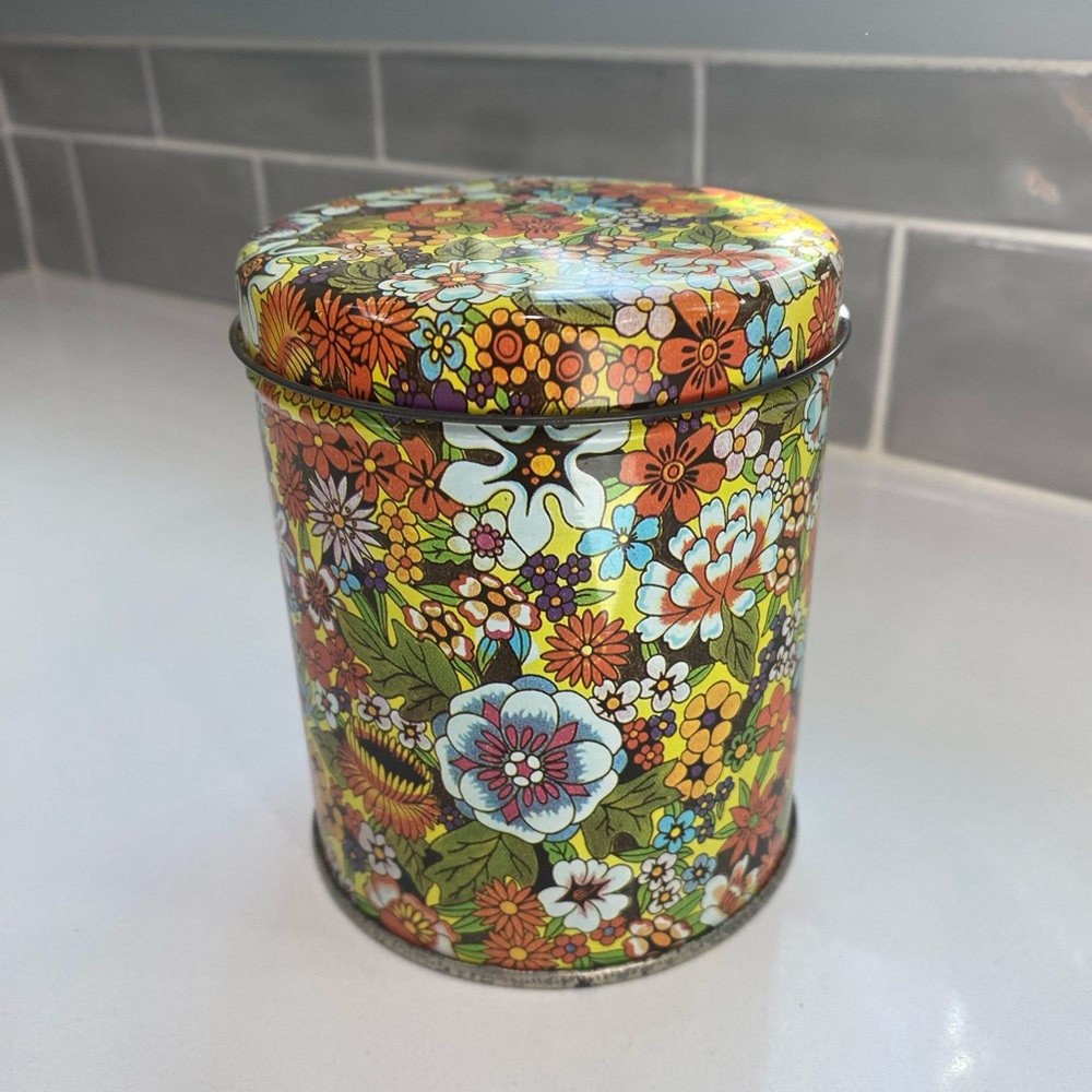Vintage storage tin